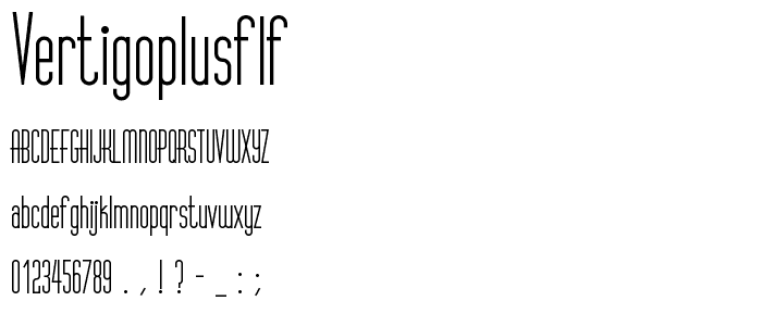 VertigoPlusFLF font
