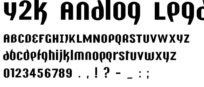 Y2K Analog Legacy font