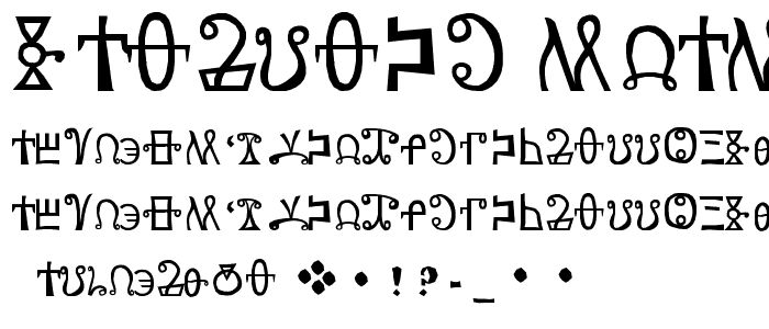 yatsutko_glagolitsa font