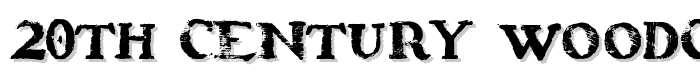 20th%20Century%20Woodcut font