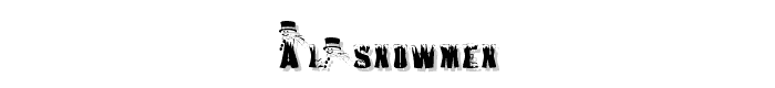 AL%20Snowmen font
