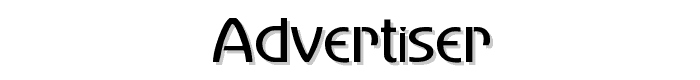 Advertiser font