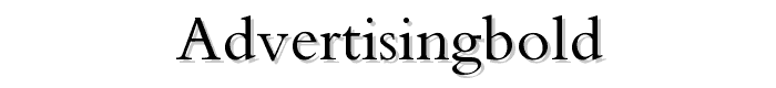 AdvertisingBold font