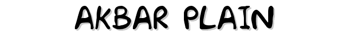 Akbar%20%20Plain font
