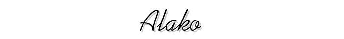 Alako font