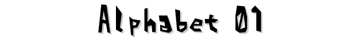 Alphabet_01 font
