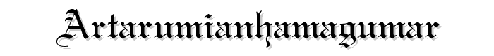 ArTarumianHamagumar font