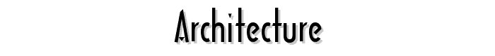 Architecture font