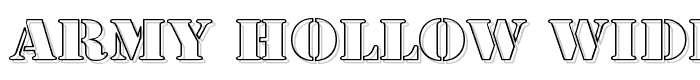 Army%20Hollow%20Wide font
