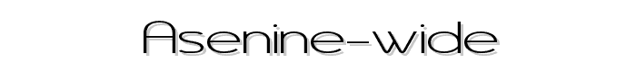 Asenine%20Wide font