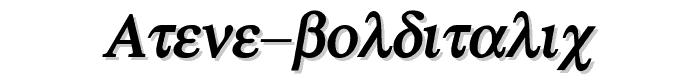 Atene%20BoldItalic font