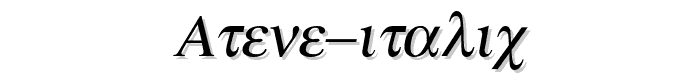 Atene%20Italic font