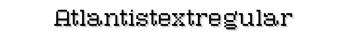 AtlantisTextRegular font