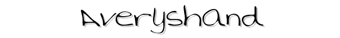 AverysHand font