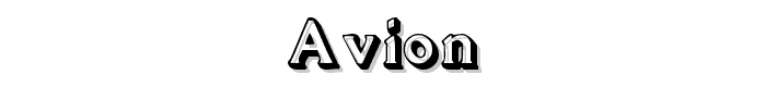 Avion font