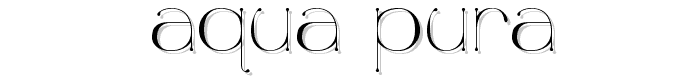 aqua%20pura font