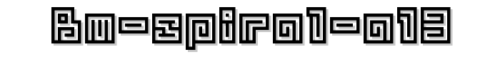 BM%20spiral%20A13 font