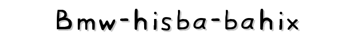 BMW%20Hisba%20Bahix font