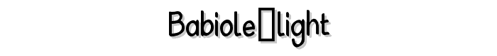 Babiole%20Light font