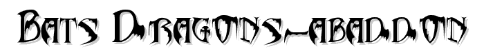 Bats_Dragons-Abaddon font
