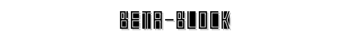 Beta%20Block font