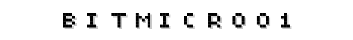 BitMicro01 font