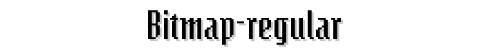 Bitmap%20Regular font