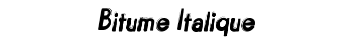 Bitume%20Italique font