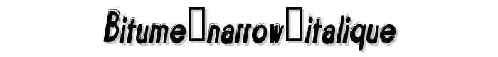 Bitume%20Narrow%20Italique font