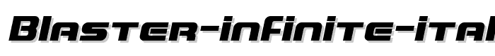 Blaster%20Infinite%20Italic font