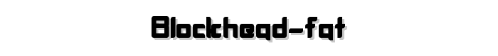 BlockHead%20Fat font