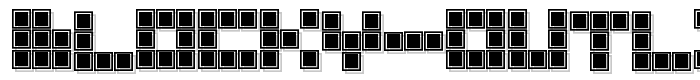 Blocky%20Outlined font
