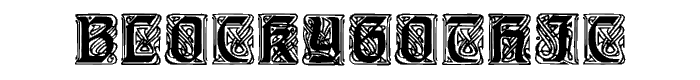 BlockyGothic font