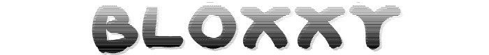 Bloxxy font