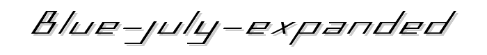 Blue%20July%20Expanded font