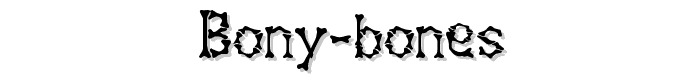 Bony%20Bones font