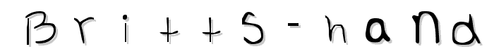 Britts%20Hand font