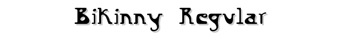 bikinny%20Regular font