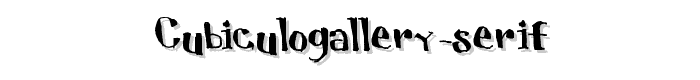 CUBICULOGALLERY%20SERIF font