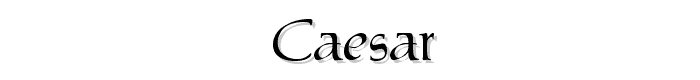 Caesar font