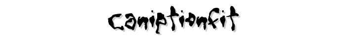 CaniptionFit font