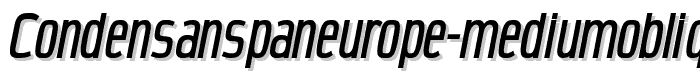 CondensansPaneurope-MediumOblique font
