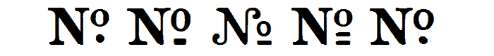 CrashNumberingSerif font