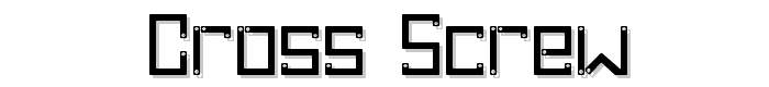 Cross%20Screw font