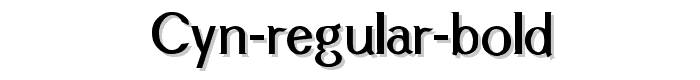 Cyn%20Regular%20Bold font
