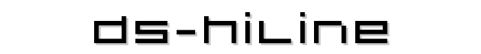 DS%20Hiline font
