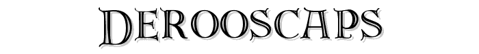 DeRoosCaps font