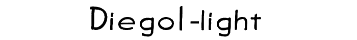 Diego1-Light font