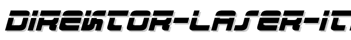 Direktor%20Laser%20Italic font