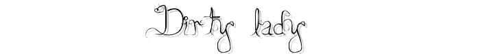 Dirty%20Lady font
